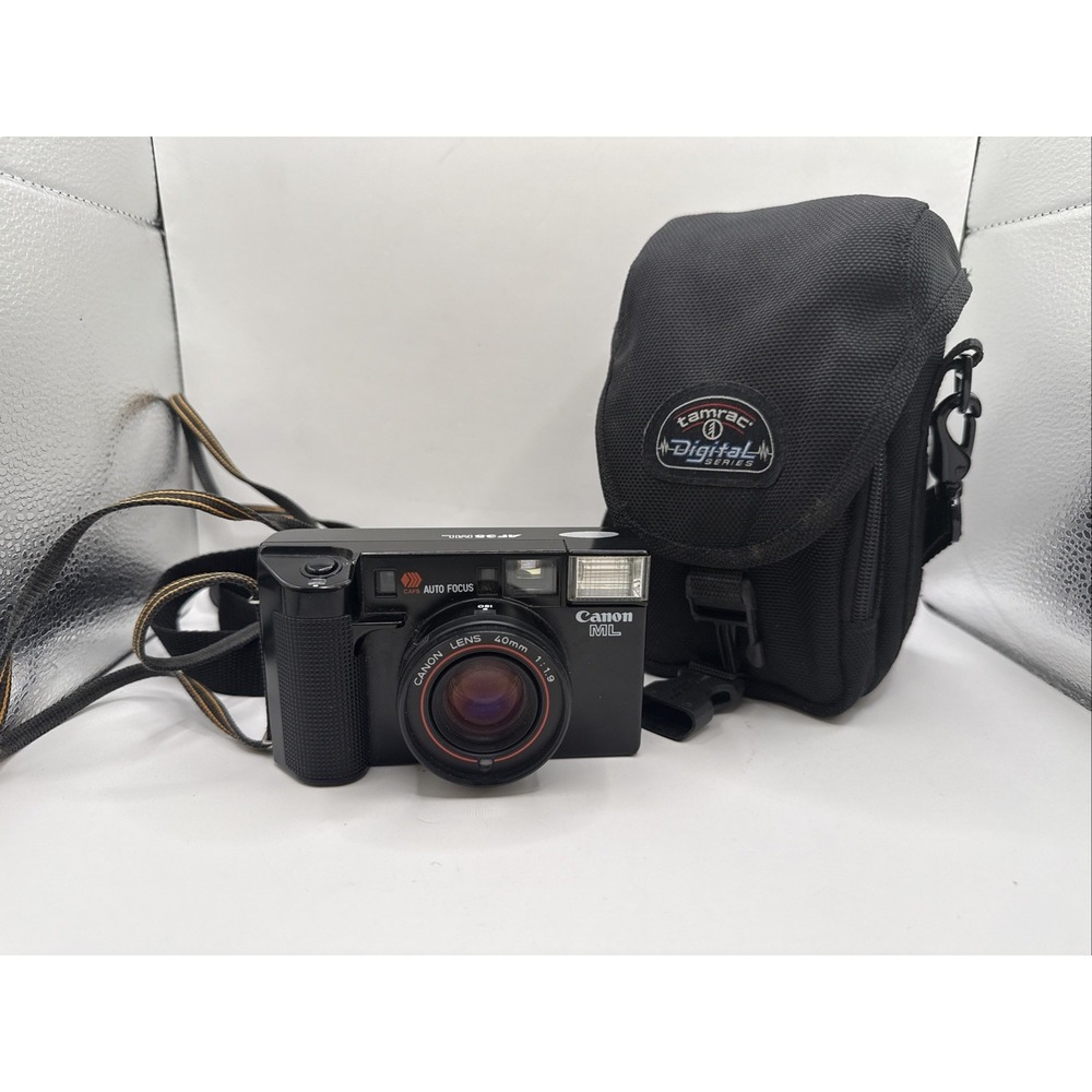 Canon AF35ML ML Auto Focus Flash Point & Shoot 35mm Film Camera Parts or Repair